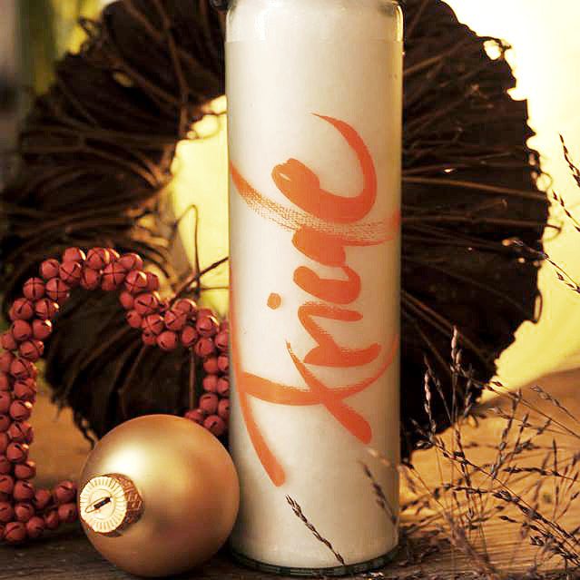 SignKerze "Friede" Farbe