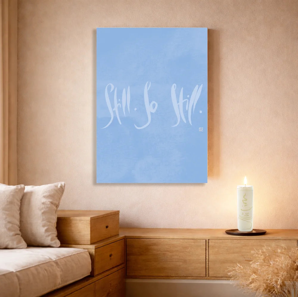 Hochwertige Leinwände für Paare – Spirituelle Wandbilder Still. So Still mit WIR Karte | SignShop Tirol