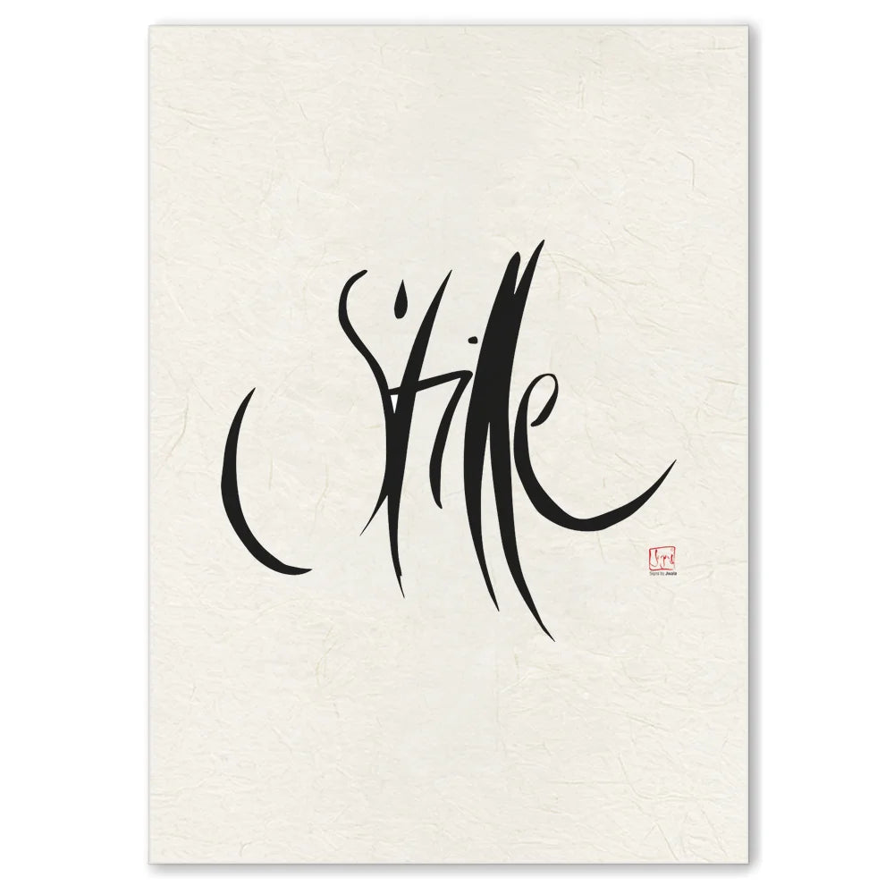 Premium Wandbild „Stille“ – Sign by Jwala® Originaldruck, hochwertige Leinwand, spirituelle Kunst, Unikat aus Tirol