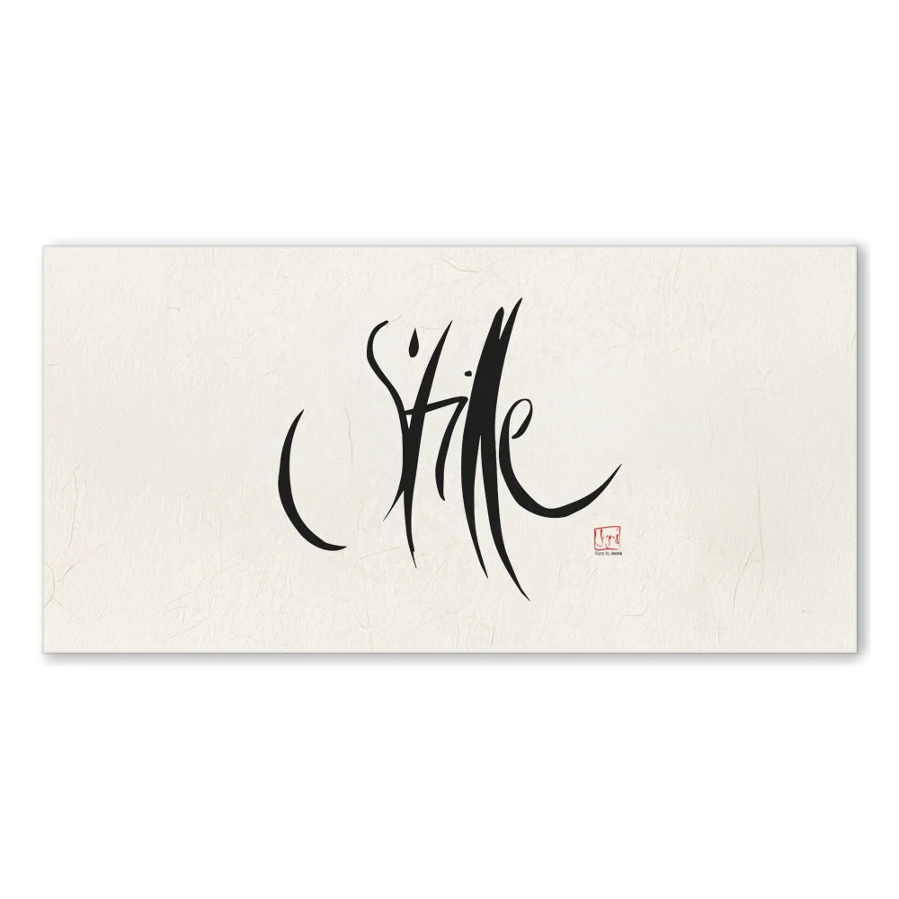 Exklusive Leinwand „Stille“ – Originaldruck von Sign by Jwala®, handgefertigte Wandkunst aus Tirol, Limited Edition