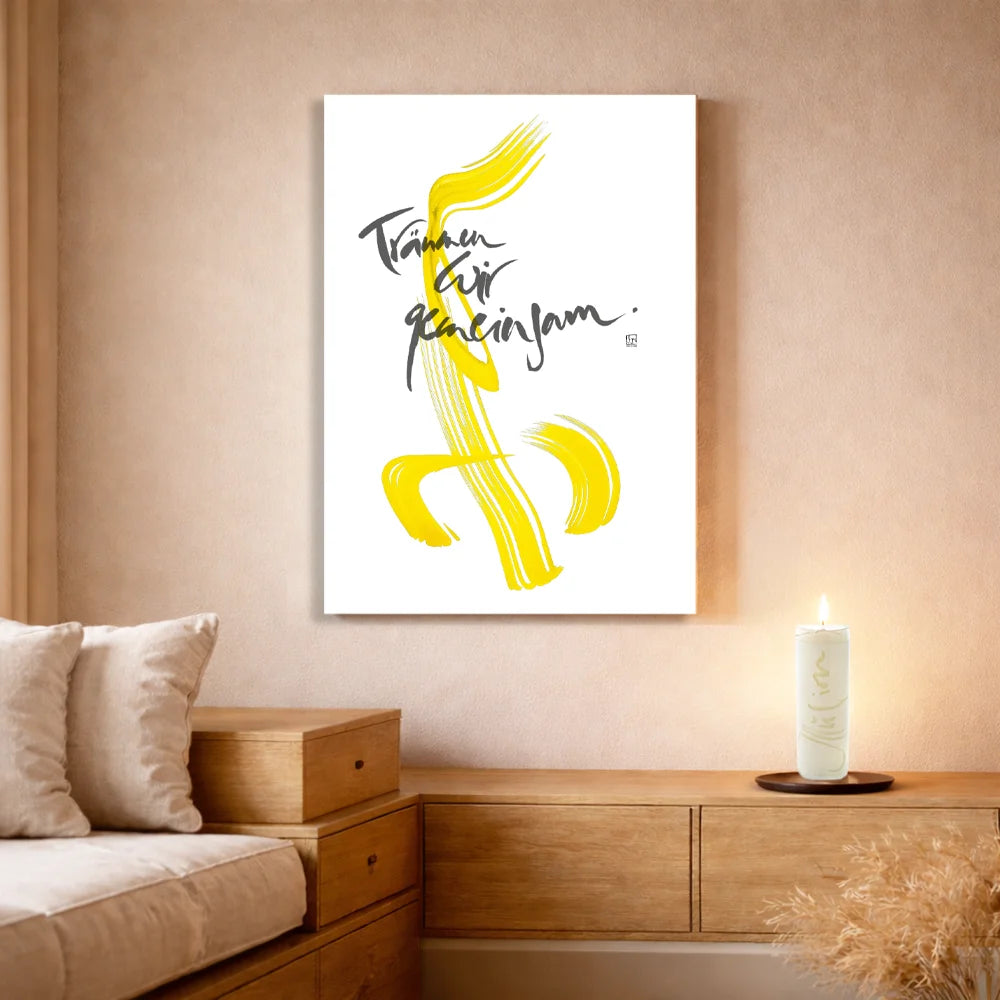 Leinwand Träumen wir gemeinsam – Exklusive Wandbilder für Paare mit WIR Karte online kaufen | SignShop Tirol