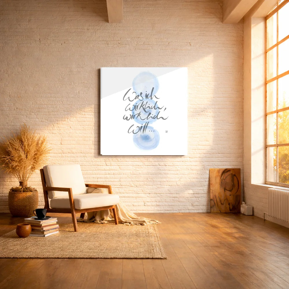 Exklusive Leinwand für Paare „Was ich wirklich, wirklich will“ mit WIR Karte – Originaldruck von Sign by Jwala®, handgefertigte Wandkunst aus Tirol, Limited Edition, einzigartiges Geschenk für Beziehung und Liebe