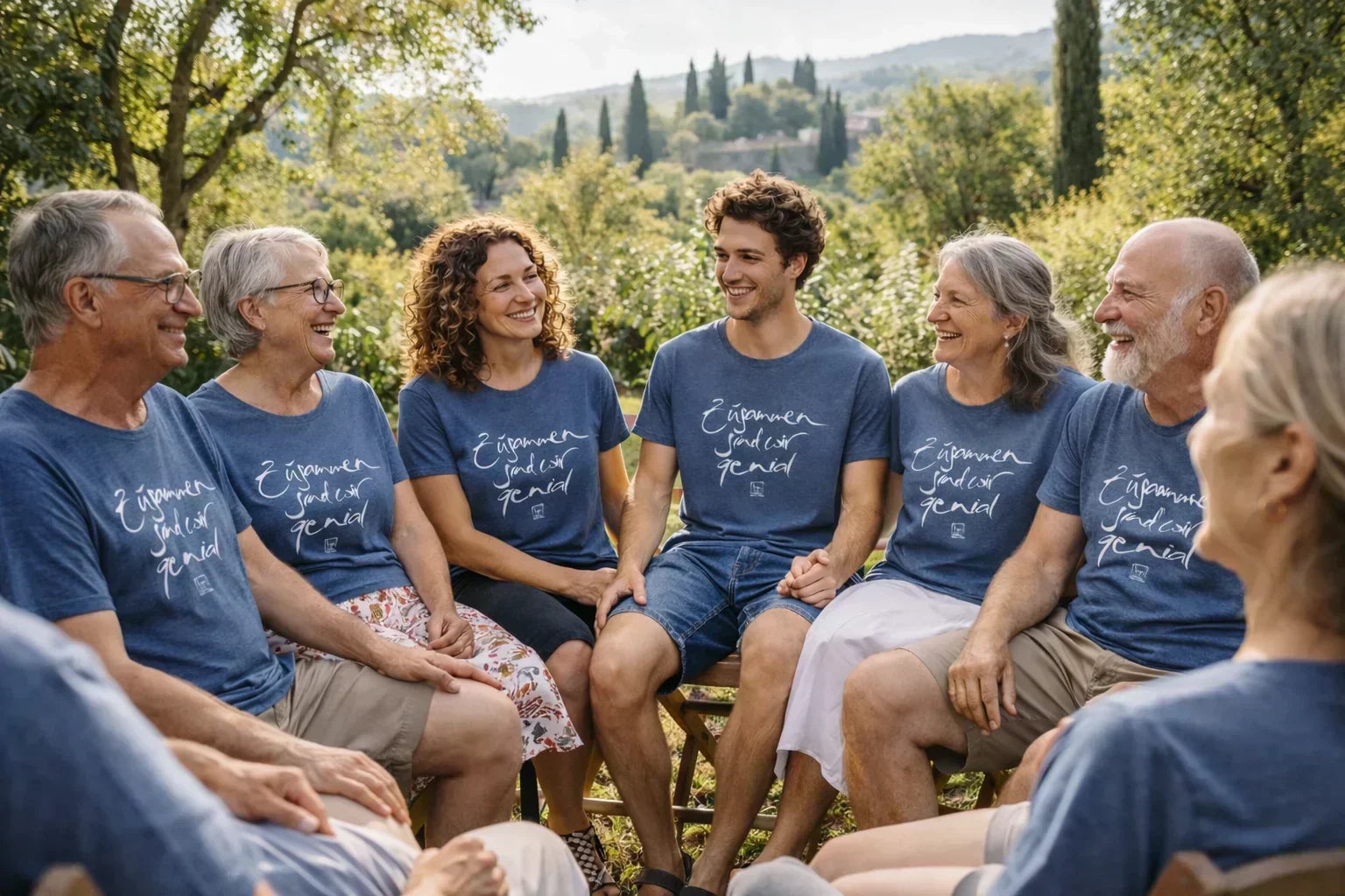 Unisex Bio-T-Shirt für Paare – „Zusammen sind wir genial“: nachhaltige Partner-Shirts für Gemeinschaft, Liebe und Verbundenheit aus dem SignShop.tirol