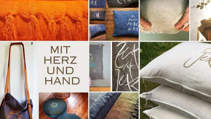 Handgefertigte Geschenkideen aus antikem Bauernleinen – Exklusive, bestickte Unikate im SignShop Tirol zu Ostern entdecken