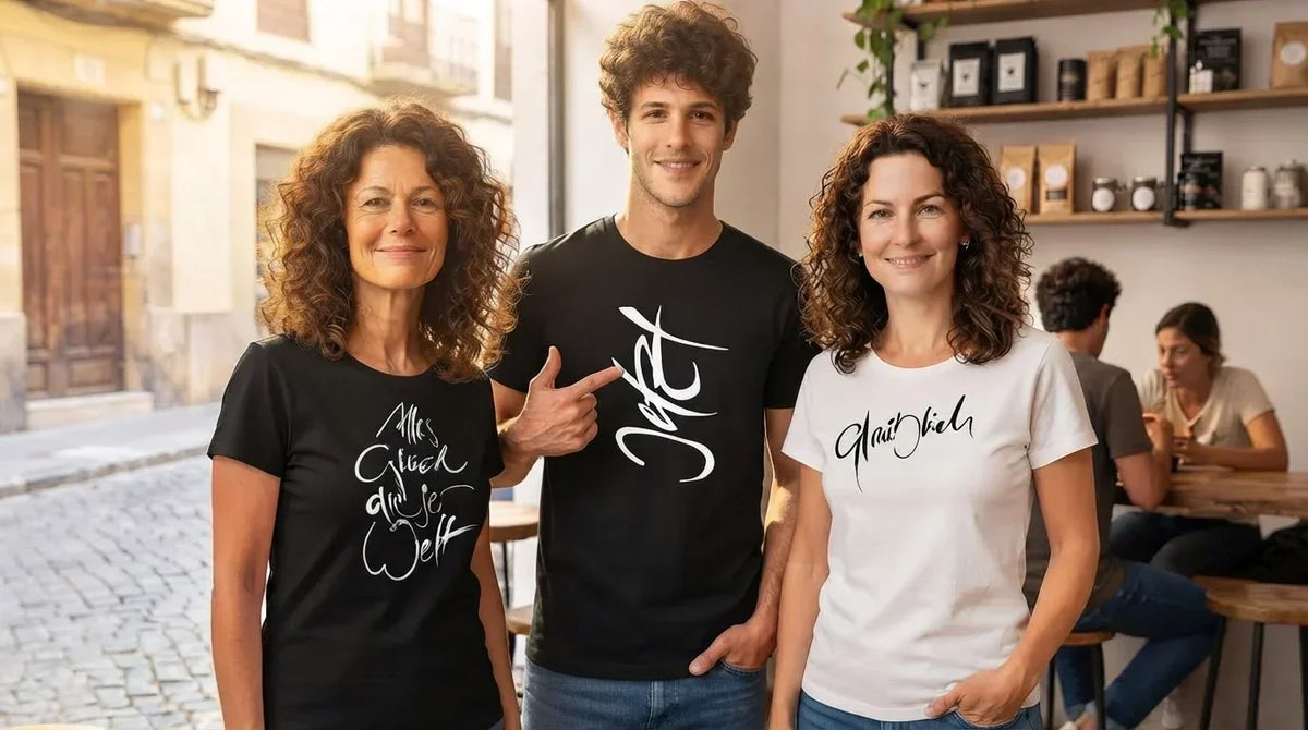 T-Shirts mit Botschaft aus Bio-Baumwolle