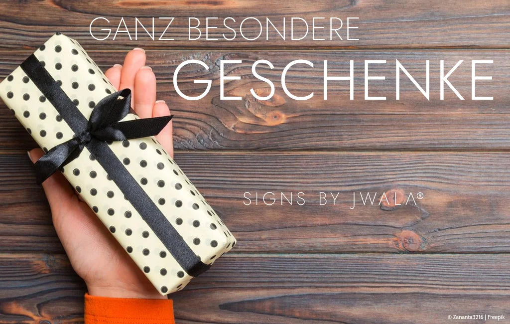 Liebevoll handgemachte, außergewöhnliche Geschenke mit inspirierender Nachrichten – einzigartig im SignShop Tirol