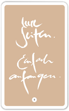 Leere Seiten. Einfach anfangen.