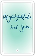 Augenblicklich hier sein.