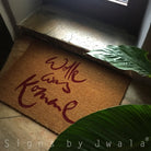 Fußmatte "Wolle was komme" Rot