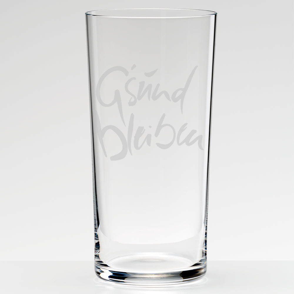 WasserGlas Medium "G'sund bleiben"