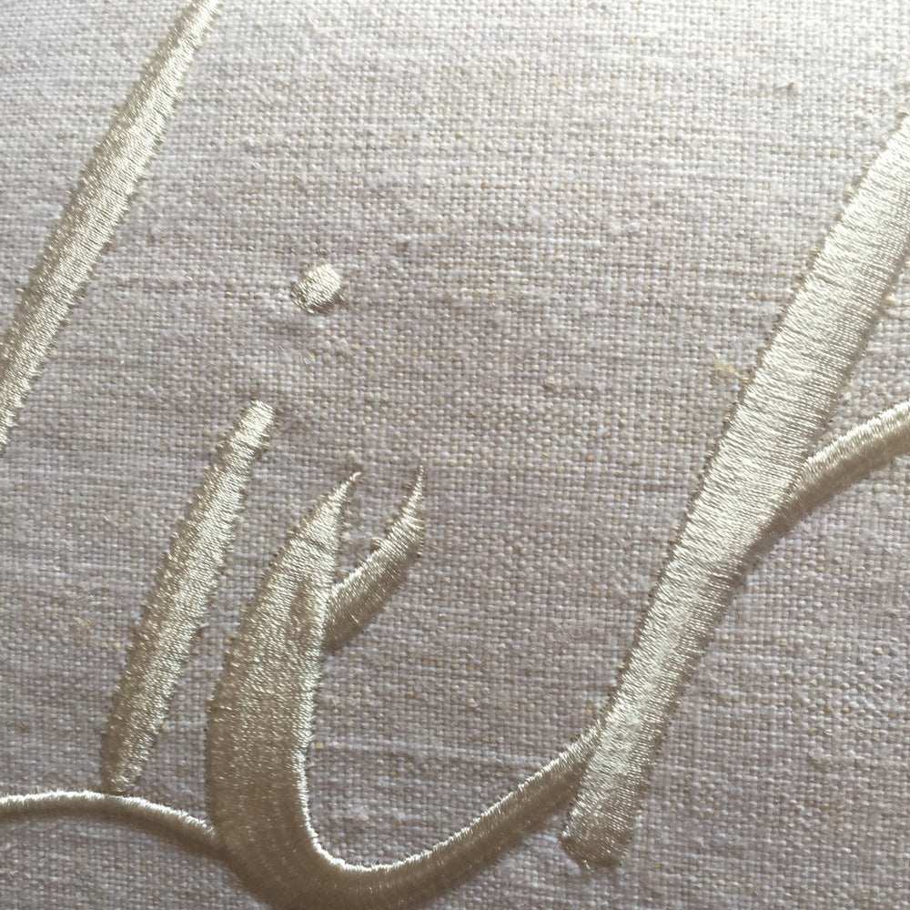 Bauernleinen Zirbenkissen "Liebe"