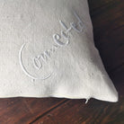 Kissenhülle Bauernleinen "Connected" rechts