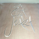 Kissenhülle Bauernleinen "die Zeit ist Jetzt"