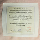 Kissenhülle Bauernleinen "die Zeit ist Jetzt"