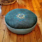 Bodenkissen "Liebe/Ornament" Tanne/Mint