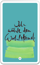 Ich wähle den Wohlstand.