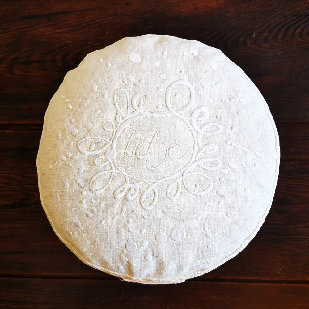 MediKissen Bauernleinen "Liebe/Ornament"