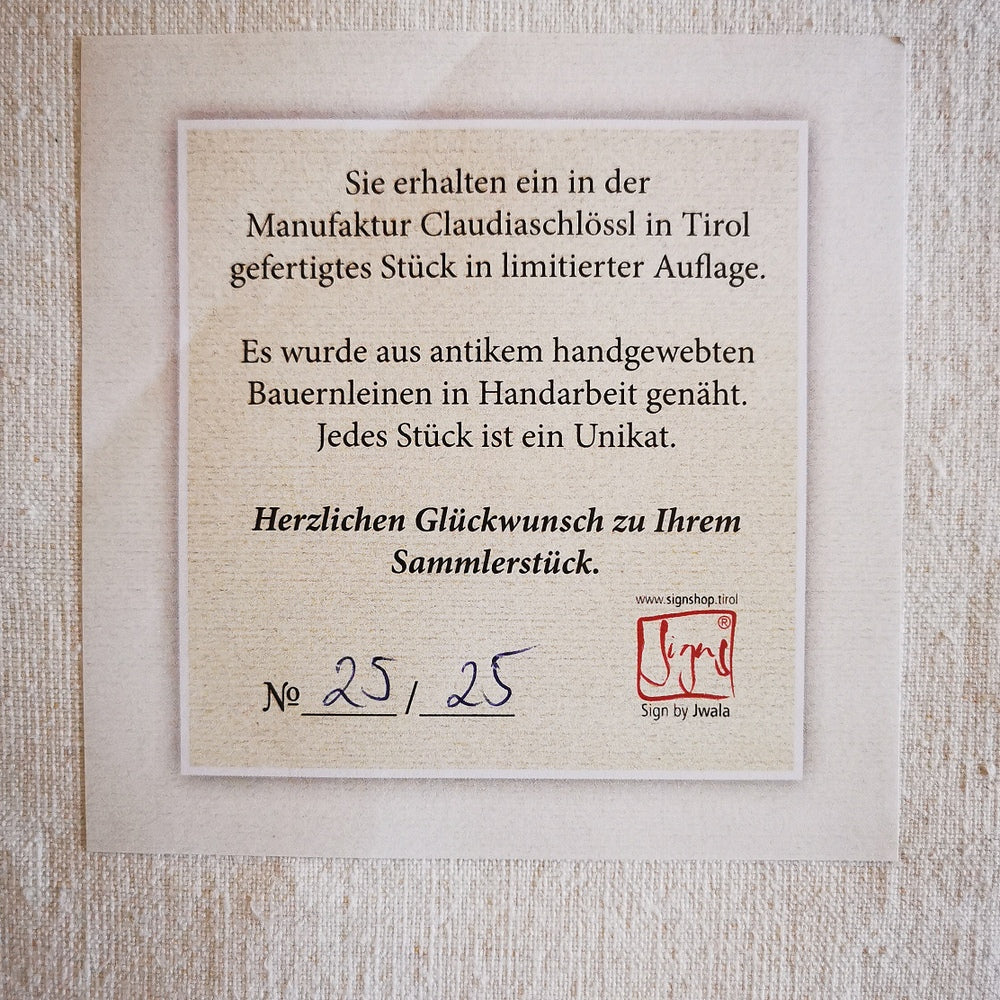 MediKissen Bauernleinen "Liebe/Ornament"