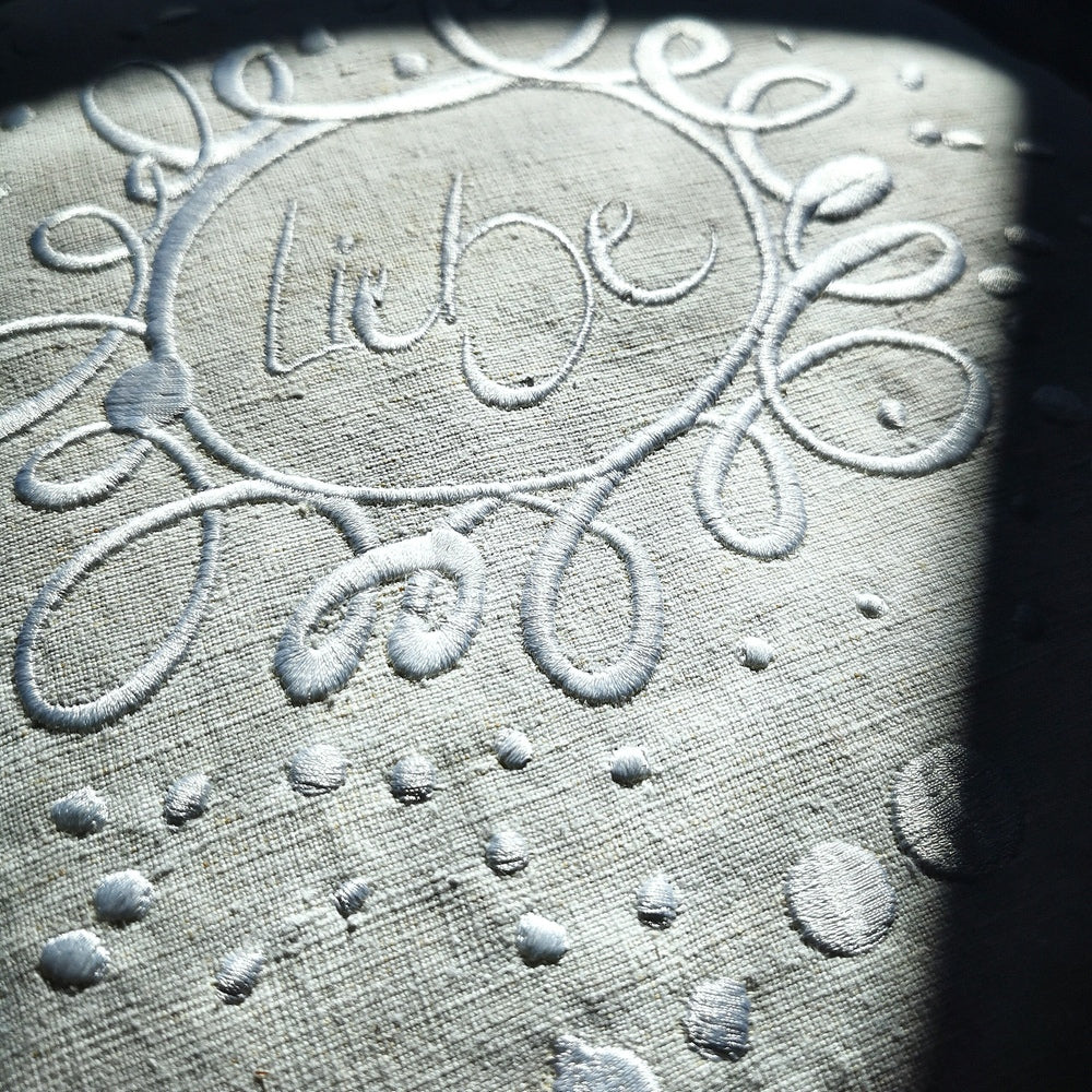 MediKissen Bauernleinen "Liebe/Ornament"