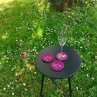 Glasuntersetzer "Liebe" Violett