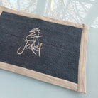 1 Tischset "die Zeit ist Jetzt" Bauernleinen