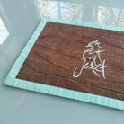 1 Tischset "die Zeit ist Jetzt" Bauernleinen