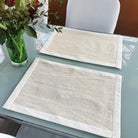 1 Tischset "Es geht mir richtig gut" Bauernleinen