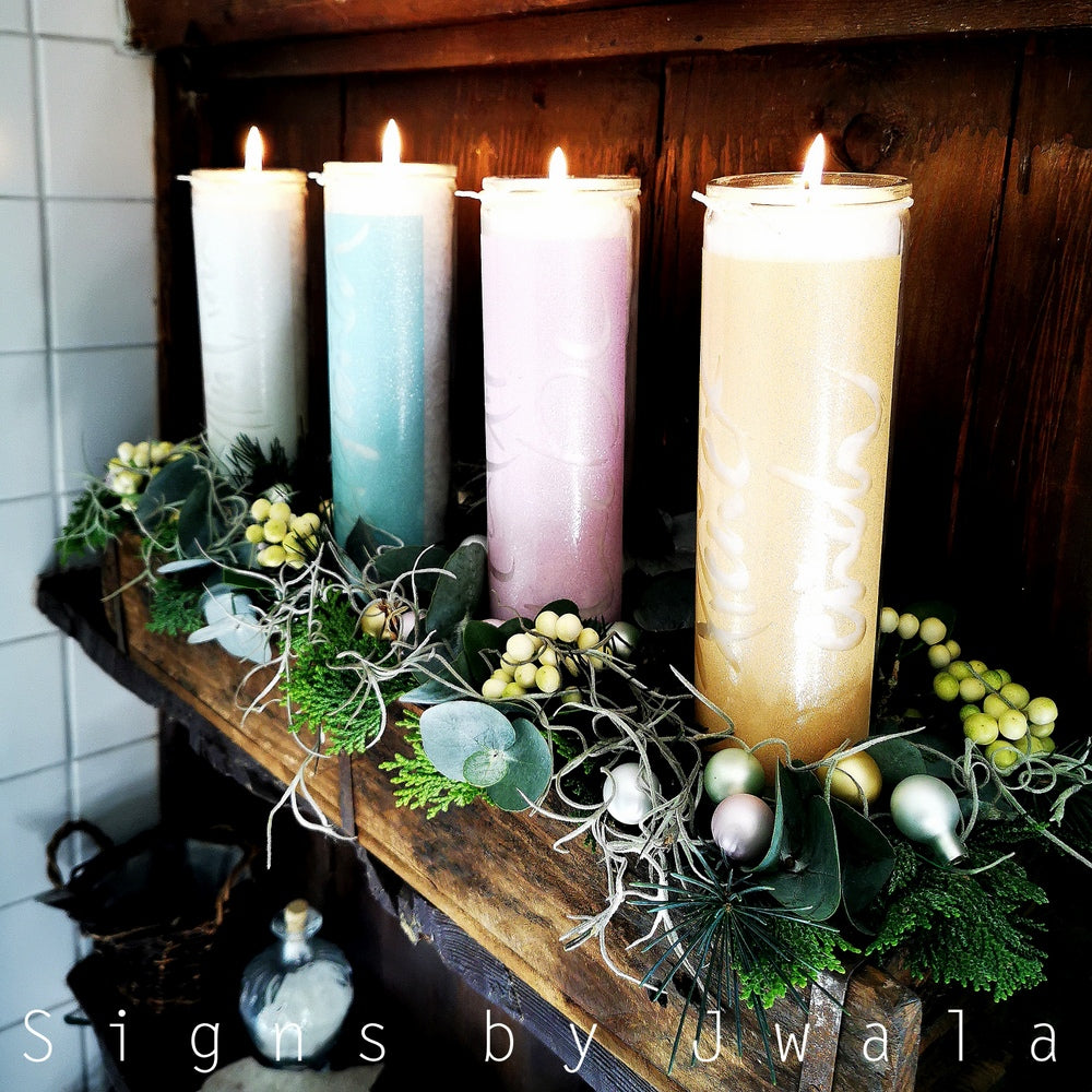 SignKerze "Freuet euch"