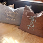 Kissenhülle Bauernleinen "Zusammen sind wir genial"