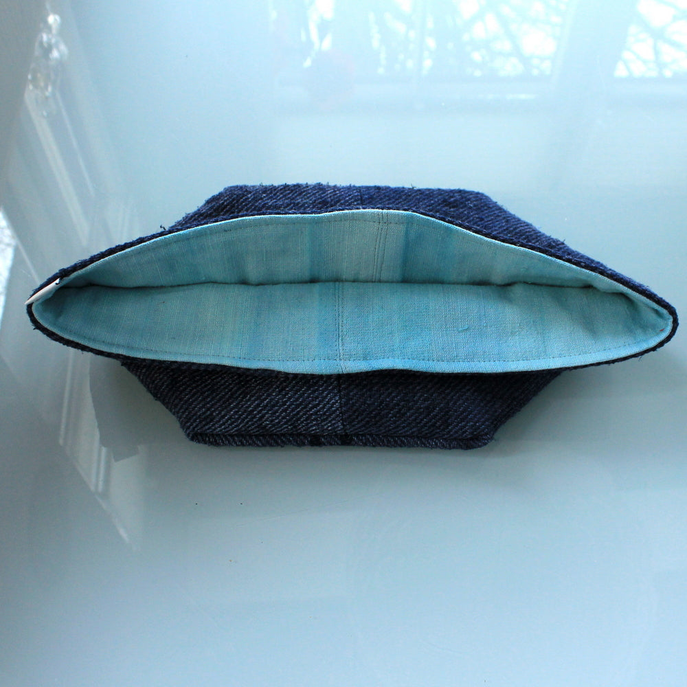 Brotkörbchen "Ich bin genährt" Blau/Türkis