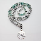 Freude-Mala (Howlith+Amazonit)