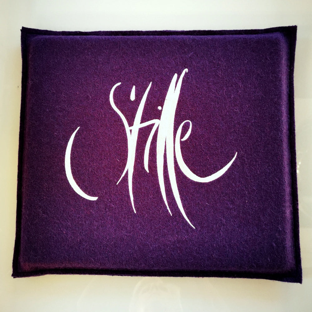 Flachkissen "Stille" (Wollwalk/Lurex)