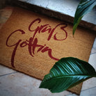 Fußmatte "Grüß Göttin" Rot