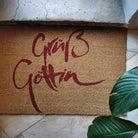 Fußmatte "Grüß Göttin" Rot