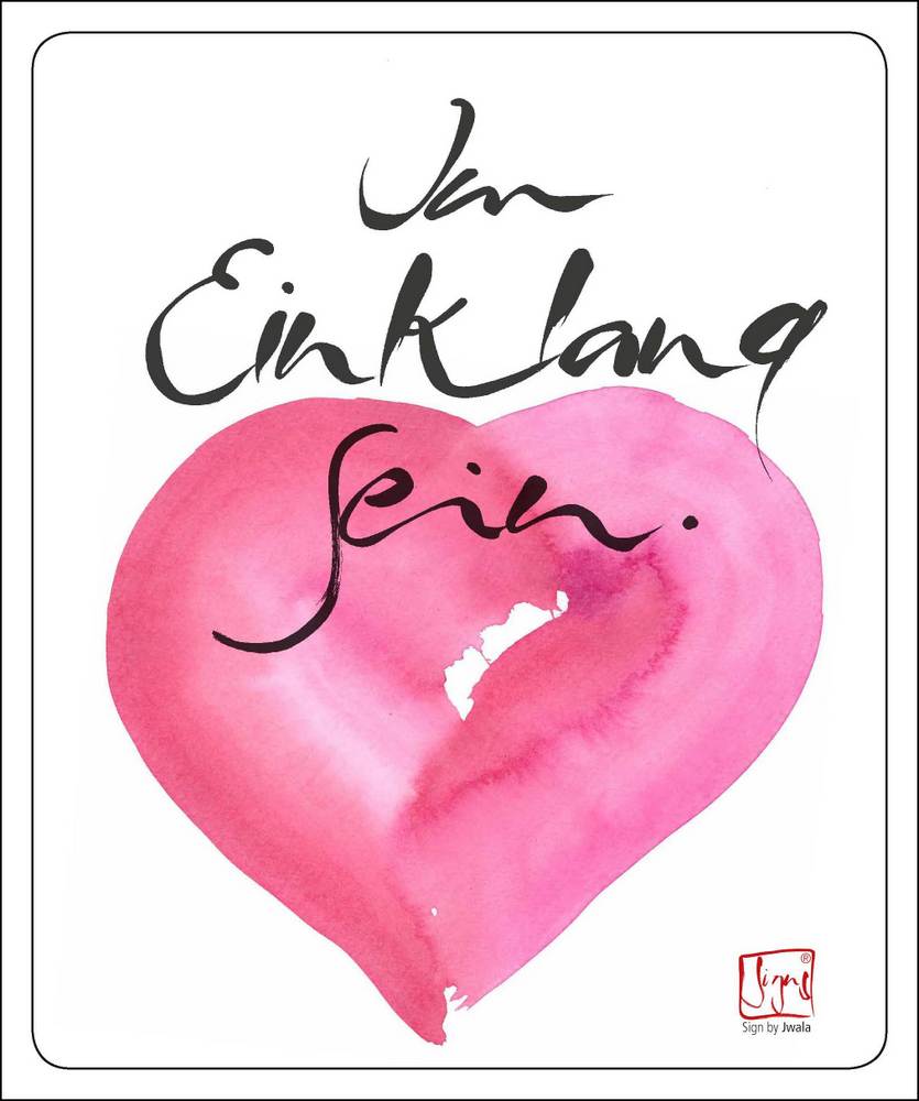 Poster "Im Einklang sein"