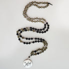 Mala-Kette aus Onyx & Labradorit – Handgemachte Gebetskette für Transformation & Achtsamkeit bestellen