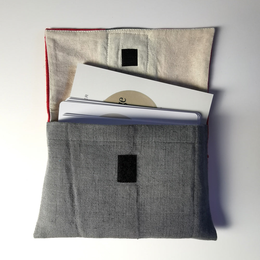 "Fingerzeige" SignKarten-Set "Rot/Grau" - Bauernleinen