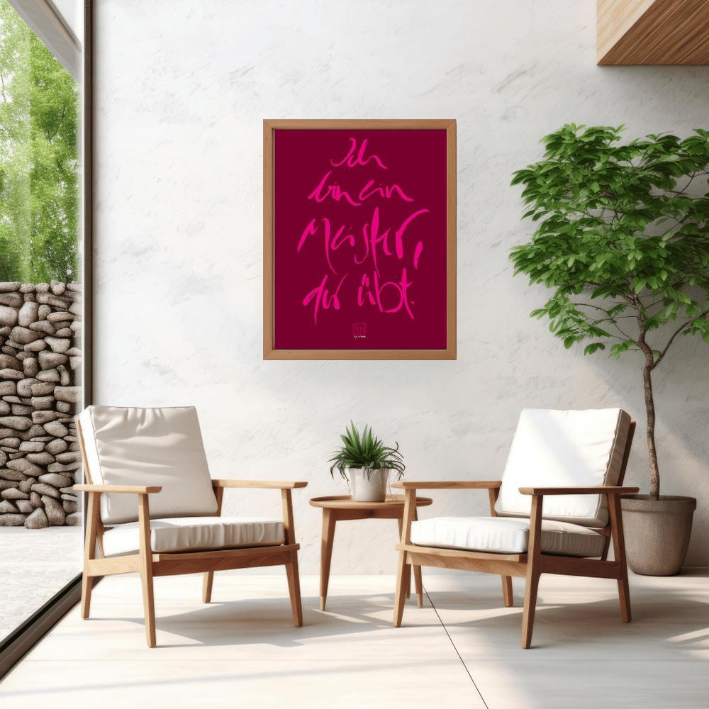 Inspirierendes Poster mit Sign by Jwala® Botschaft, 51 x 61 cm, seidenmatter PP Film, spirituelle Wohnkunst und besonderes Geschenk online kaufen