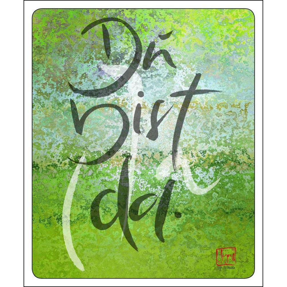 Poster „Du bist da“ aus der WIR-Karten-Kollektion, inspirierende Wanddekoration für Präsenz, Wertschätzung und Verbundenheit, besondere spirituelle Wohnkunst