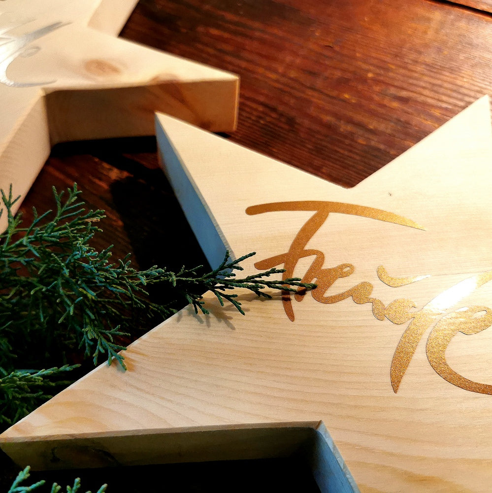 "Stille Freude" Zirbenholz-Stern