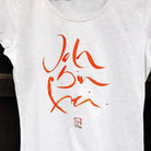Bio Damen T Shirt „Ich bin frei“ in Creme Meliert