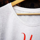 Creme Meliertes T Shirt aus Bio Baumwolle mit Sign by Jwala®