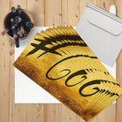 Spirituelle Grußkarte Alles Glück dieser Welt – goldenes 10er Set online kaufen