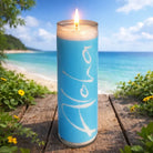 Exklusive SignKerze „Aloha“ – nachhaltige Designkerze, Original von Sign by Jwala®, Limited Edition, inspirierende Botschaft, 100h Brenndauer, online kaufen