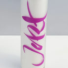Designkerze „Jetzt“ Lila – Sign by Jwala®, Limited Edition, Premium-Qualität, exklusive Lichtquelle für Achtsamkeit, Gegenwart, 100h Brenndauer, SignShop Tirol