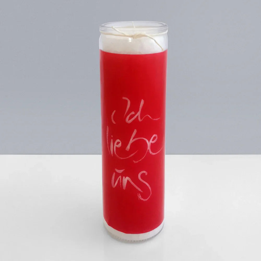 Designkerze „Ich liebe uns“ – Sign by Jwala®, Limited Edition, Premium-Qualität, exklusive Kerze für Lichtmomente, Meditation, 100h Brenndauer