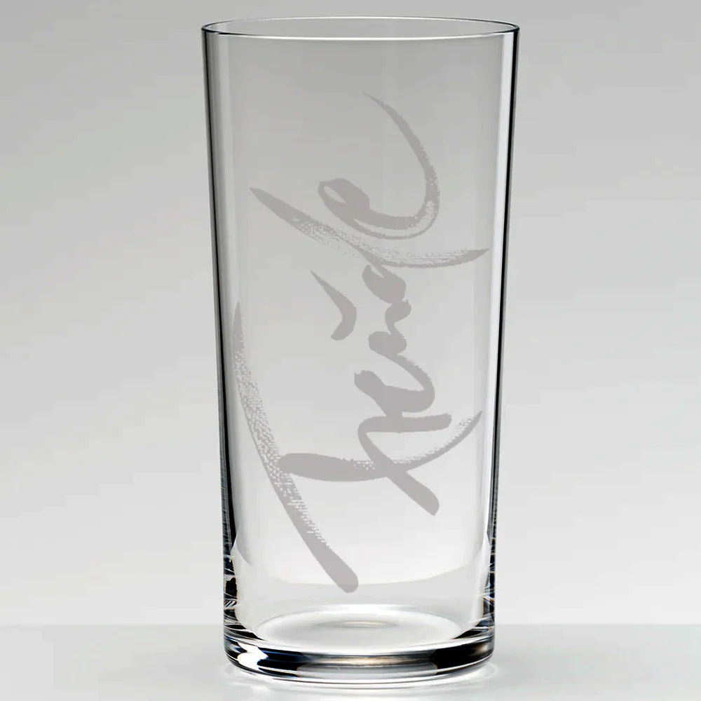 Sign-Wasserglas „Freude“ – handveredeltes Premium-Glas, robust und spülmaschinengeeignet, für dein tägliches Ritual voller Dankbarkeit und Lebenslust
