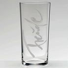 Sign-Wasserglas „Freude“ – handveredeltes Premium-Glas, robust und spülmaschinengeeignet, für dein tägliches Ritual voller Dankbarkeit und Lebenslust