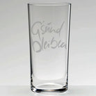 Sign-Wasserglas „G’sund bleiben“ – handveredeltes Premium-Wasserglas, spülmaschinengeeignet und alltagstauglich, die wertschätzende Geschenkidee für Menschen, denen du von Herzen „G’sund bleiben“ wünschst