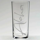 Sign-Wasserglas „Aloha“ – handveredeltes Premium-Wasserglas, spülmaschinengeeignet und alltagstauglich, die besondere Geschenkidee für Menschen, die Aloha-Spirit und hochwertige Accessoires lieben